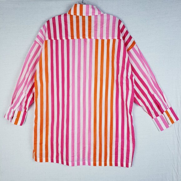 NWoT Beach Riot Revolve Alexa Shirt Dress Top Sunset Stripes Coverup size S/M - Picture 8 of 13